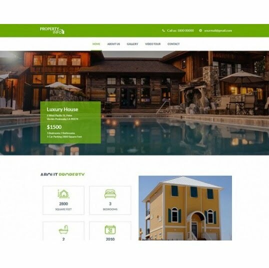 Property Info - HTML Template